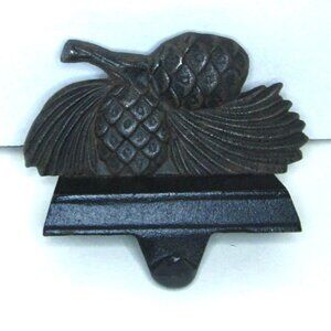 Mid West Cannon Falls Iron Shelf Hook Pine Cone Design Home Decor